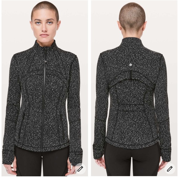 Lululemon Define Jacket Color Magnetized Jacquard Black White Size 8 EUC - Picture 1 of 10